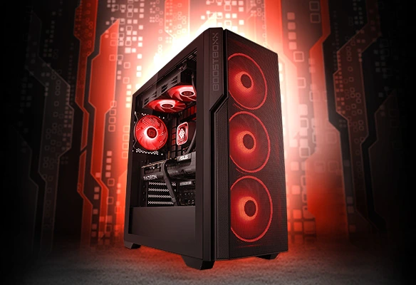 Discover the BoostBoxx Eintracht Spandau PC - Der Regierende PC. AMD Ryzen 7 processor, RX 9070, 32 GB RAM. Your WQHD gaming throne!