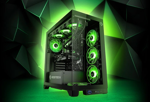 Discover the BoostBoxx Gamestar PC Ultra GeForce Pro - top-class gaming with RTX 5070 &amp; Intel Core Ultra 7 CPU. Full performance for WQHD!