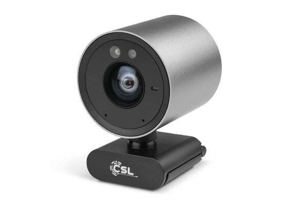 The CSL Windows Hello DX6 is a USB 4K webcam with infrared function for Windows facial recognition.
