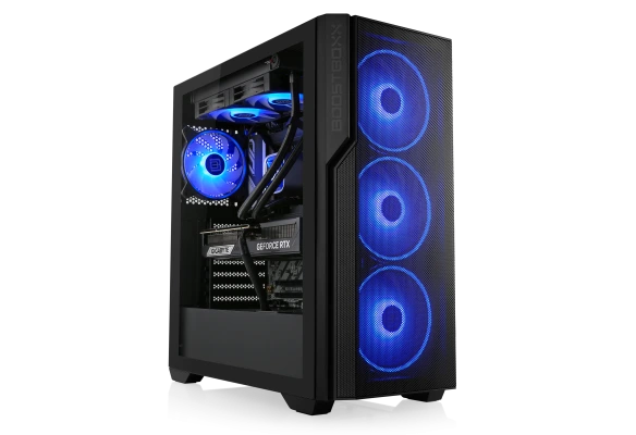 With the Intel Core Ultra 7 265KF processor, the RTX 5070 Ti Gaming PC BoostBoxx 1185 plays in the top league. It also comes with water cooling, GeForce RTX 5070 Ti and 32 GB RAM - for maximum gaming fun!