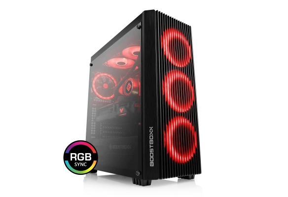 The RX 9070 XT Gaming PC BoostBoxx 1180 delivers plenty of gaming power! Radeon RX 9070X, AMD Ryzen 7 7800X3D CPU, 32 GB DDR5 RAM and 2000 GB SSD .