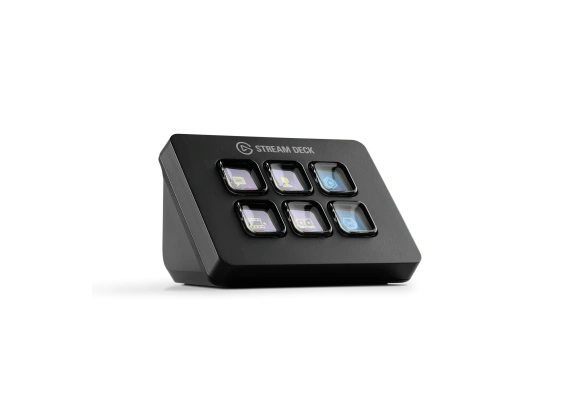 Das Elgato Stream Deck Mini Keypad bietet Dir in kompakter Form volle Kontrolle und Komfort! 6 programmierbare Tasten lassen keine W&uuml;nsche f&uuml;r deinen Stream offen.