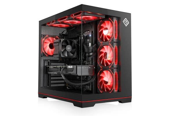 RTX 5060 Ti Gaming PC BoostBoxx 1105: WQHD gaming PC with Ryzen 5 8400F, RTX 5060 Ti 16GB, 32 GB RAM and stylish aRGB cooling. Discover it now!