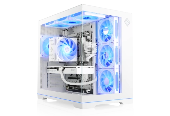 Full WQHD gaming power and stylish look: The RTX 5060 Ti Gaming PC BoostBoxx White Build 7320 with AMD Ryzen 7 CPU and Geforce RTX 5060 Ti graphics!
