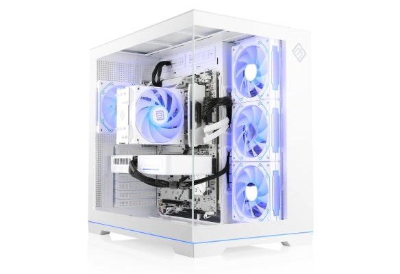 Full WQHD gaming power and stylish look: The RTX 5060 Ti Gaming PC BoostBoxx White Build 7320 with AMD Ryzen 7 CPU and Geforce RTX 5060 Ti graphics!