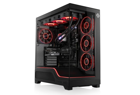 Experience high-end gaming with the BoostBoxx 1200: AMD Ryzen 7 9800X3D, RTX 5070 Ti and 32 GB RAM for maximum performance.