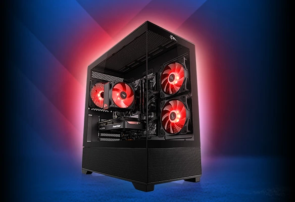 Le BoostBoxx GameStar PC Alpha Pro est id&eacute;al pour les jeux en Full HD. Avec son processeur AMD Ryzen 5 5600X, sa carte graphique RX 9060, ses 16 Go de RAM DDR4 et son SSD M.2 de 1000 Go, il offre une puissance impressionnante !