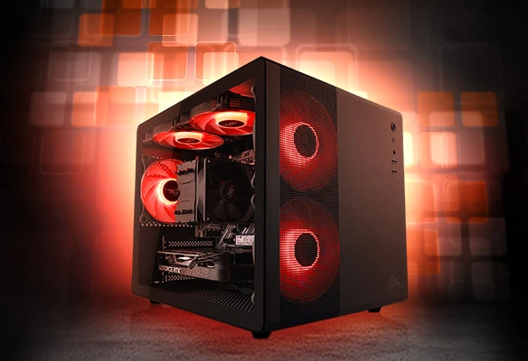PC de jeu compact avec Ryzen&trade; 5 5600, RTX 5060, 16 Go DDR4 &amp; 1 TB SSD. D&eacute;velopp&eacute; avec Eintracht Spandau. 3 ans de garantie &amp; service d'enl&egrave;vement !