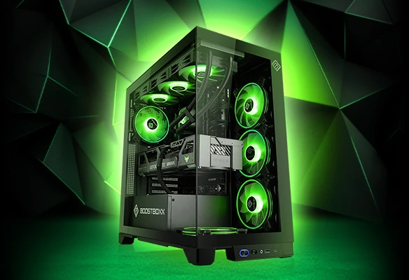 Un joueur 4K haut de gamme sans compromis de la BoostBoxx Gamestar Edition - avec une puissante carte graphique Geforce RTX 5080.