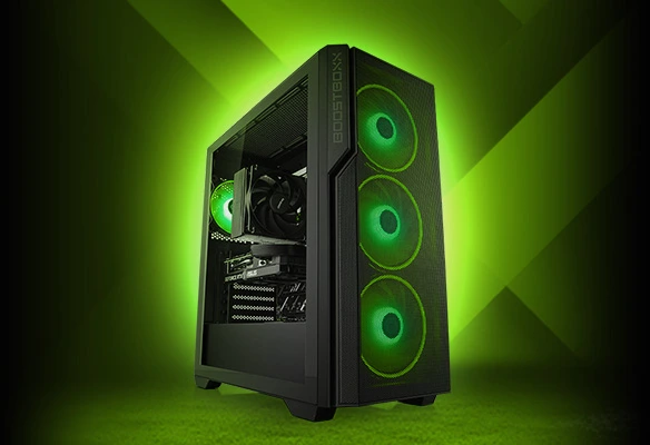 PC gaming &eacute;quip&eacute; d'un processeur Ryzen 5 7500F et d'une carte graphique RTX 5060 Ti. Excellentes performances en WQHD, 32 Go de RAM DDR5 et un SSD de 1 To pour un gameplay fluide.