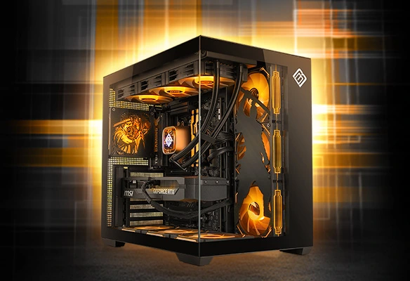PC gaming BoostBoxx KeysJore Oni Blade Edition &eacute;quip&eacute; d'un processeur Ryzen 7 9800X3D, d'une carte graphique RTX 5070 Ti, de 32 Go de m&eacute;moire DDR5 et d'un design Onimusha exclusif.