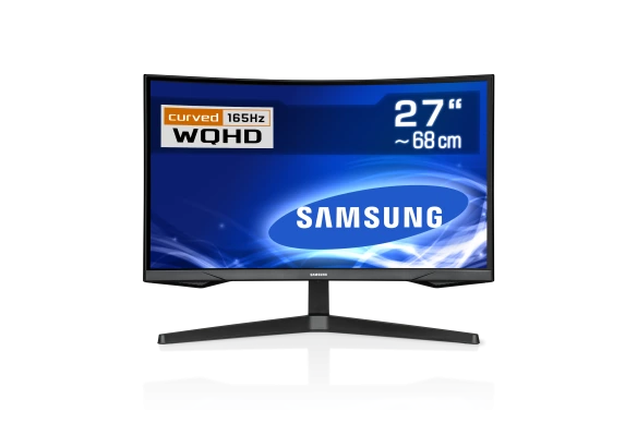 Un moniteur WQHD 27" avec &eacute;cran incurv&eacute; de Samsung.