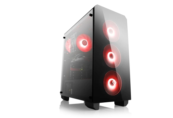 RTX 5070 Gaming PC BoostBoxx 1085 : PC gaming WQHD puissant avec Ryzen 7 5700X et RTX 5070. FPS &eacute;lev&eacute;s gr&acirc;ce au DLSS, id&eacute;al pour les jeux AAA et le streaming.