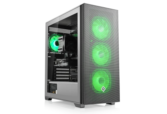PC de jeu WQHD de BoostBoxx avec RTX 5060 Ti et processeur Ryzen 5. SSD rapide, 16 Go de RAM. Parfait pour un jeu fluide en 1440p.