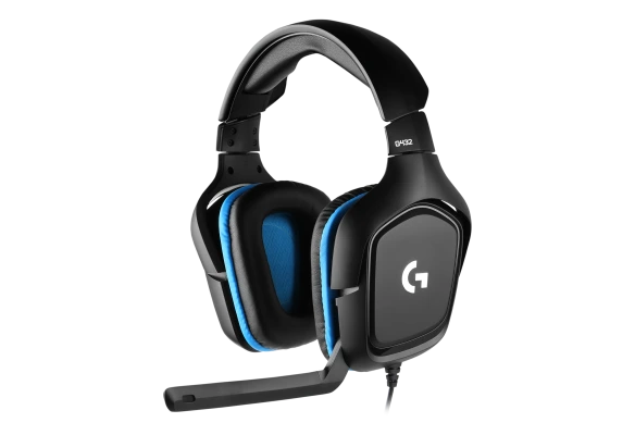 Logitech G432 Gaming Headset: 7.1 Dolby Surround / USB / 280 g / Kopfh&ouml;rer: 20Hz-20kHz, 39 Ohm, 107dB / Mikrofon: Nieren-Charakteristik, 100Hz-10kHz