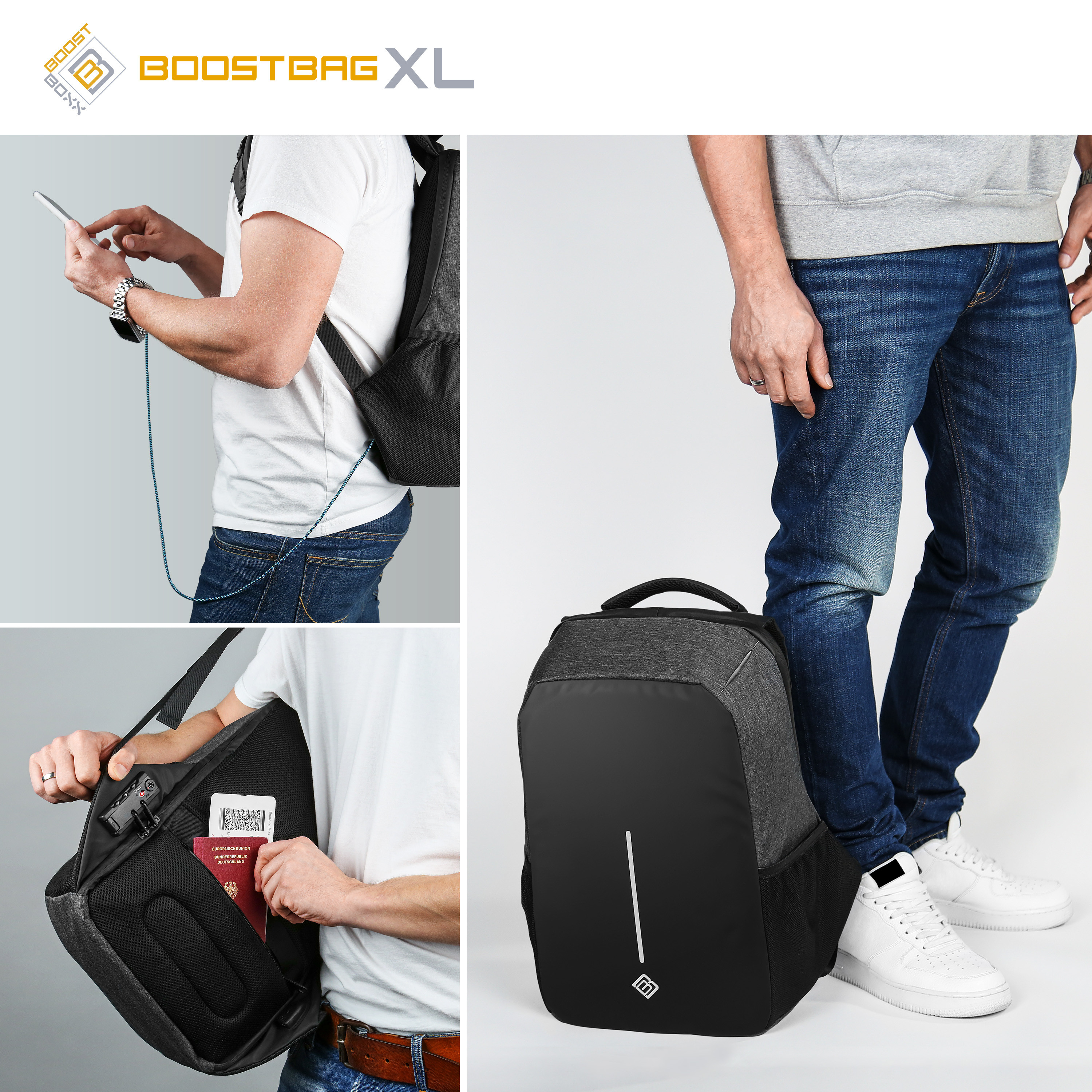 BoostBoxx BoostBag XL - Notebook-Rucksack bis 17\