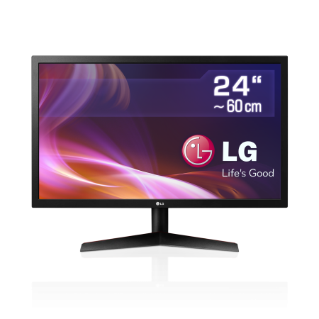60 cm (24") LG 24GL600F-B, 1920x1080 (Full HD), TN Panel, HDMI, DisplayPort