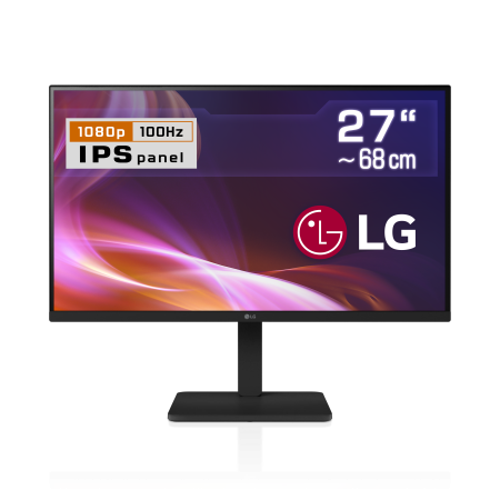 68 cm (27") LG 27BA450-B, 1920x1080 (Full HD), IPS Panel, VGA, HDMI, DisplayPort