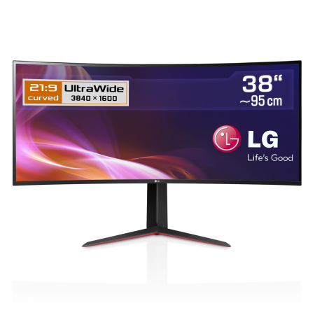 95,2 cm (37,5") LG 38GN950-B, 3840x1600 (WQHD), IPS Panel, HDMI, DisplayPort