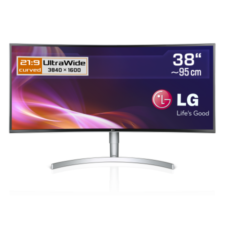 95,2 cm (37,5") LG 38WK95C-W, 3840x1600 (WQHD), IPS Panel, HDMI, DisplayPort