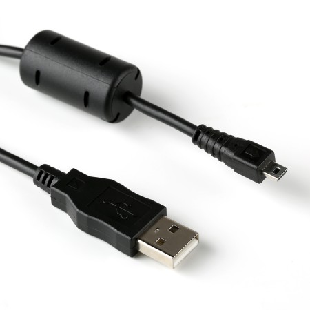 USB 2.0 Kabel 0,8 m, Ultra Mini Stecker USB A Stecker, schwarz