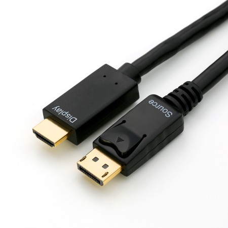 DisplayPort auf HDMI 2.0 Kabel, 4K@60Hz, 5 m, schwarz