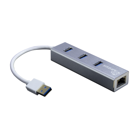 USB 3.1 Hub, 3 Ports, 10/100/1000 MBit/s LAN