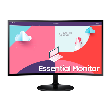 68 cm (27") Samsung Essential Monitor S3 S36C, 1980×1020 (Full HD), HDMI, VGA