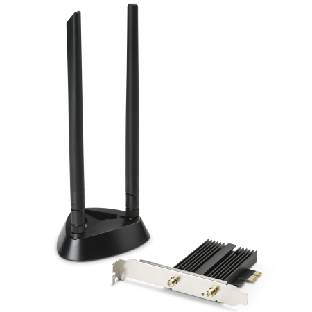 WLAN PCIe Karte 1200 MBit/s (600 MBit/s @ 2,4 GHz), Bluetooth 5.2 - CSL PAX-1800 PLUS