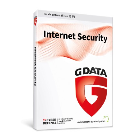 GDATA CyberDefense Internet Security ESD - 3 Lizenzen (Digitaler Produkt-Key, 1 Jahr, ohne Abo)