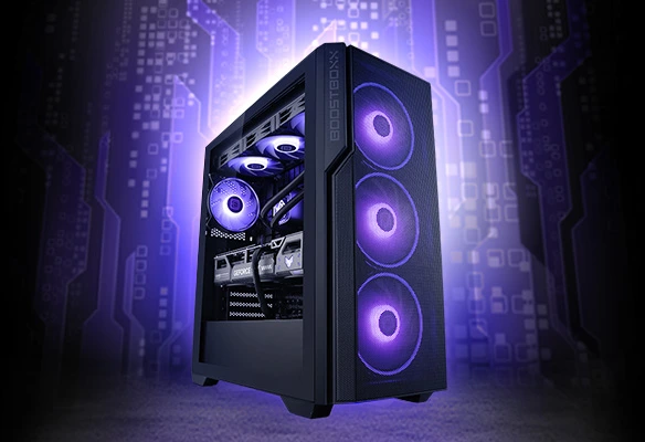 BoostBoxx Gronkh PC &ndash; Zuckerarsch: Starker WQHD-Gaming-PC mit Ryzen 7 9700X, RTX 5070, 32 GB DDR5-RAM und schneller 2 TB SSD.