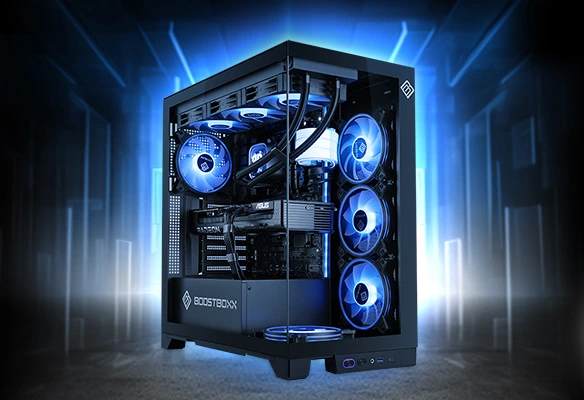 Ein m&auml;chtiger High-End-Gaming-PC mit AMD Ryzen 7 9800X3D Prozessor, Radeon RX 9070XT Grafik und 32 GB RAM!