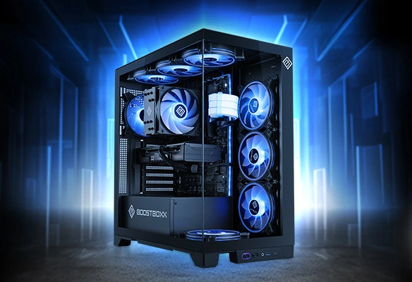 BoostBoxx Papaplatte Gaming-PC mit Top-Preis-Leistungs-Verh&auml;ltnis: Radeon RX 9060 XT, AMD Ryzen 7 8700F, 16 GB RAM