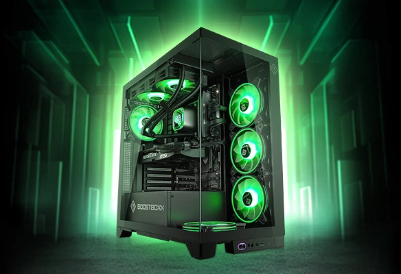 Der BoostBoxx Pietsmiet Schnittchen ist ideal f&uuml;r Full HD-Gaming. Mit der AMD Ryzen 7 8700F CPU, 32 GB DDR5-RAM, GeForce RTX5060TI und 1000 GB M.2 SSD liefert sie satte Power!