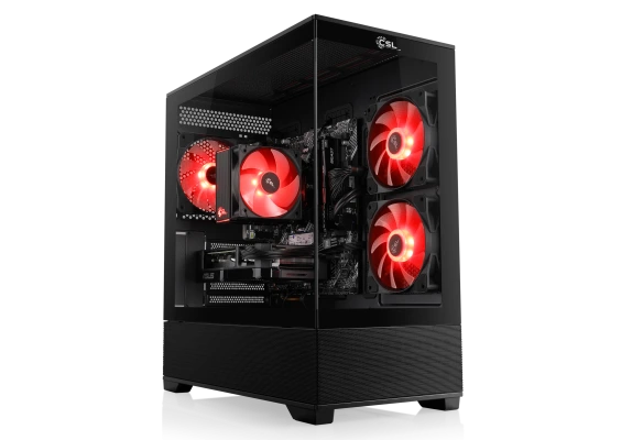 Zocke in Full HD & WQHD: GamingPC mit Ryzen 5 8400F, RTX 5060, 16GB RAM und 500GB SSD. Hol Dir maximale FPS in 1080p!