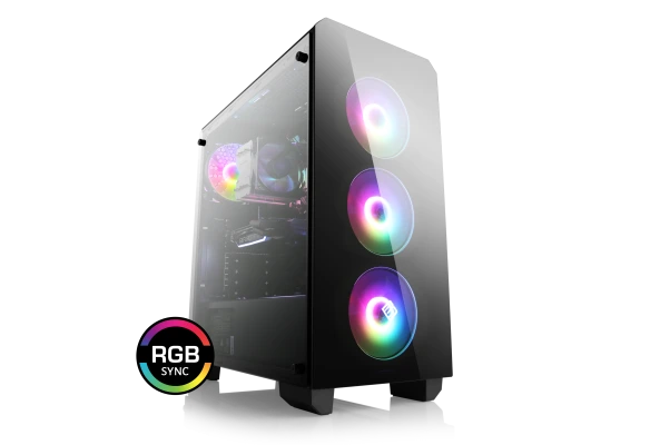 Der RTX 5050 Gaming PC BoostBoxx 1080 liefert satte Gaming-Power! GeForce RTX 5050, AMD Ryzen 5 5600 CPU, 16 GB DDR4-RAM und 1000 GB SSD.