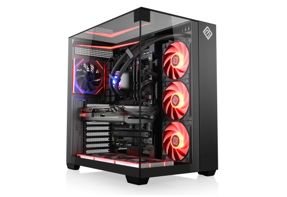 RX 9070 XT Gaming PC BoostBoxx 1290: Ryzen 9 9950X3D2, RX 9070 XT, 32GB RAM. M&auml;chtiges AMD 4K-Gaming mit FSR 4 und 3D V-Cache!