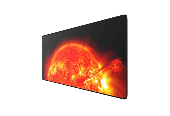 CSL Titanwolf Red Sun XXL Mauspad | Gaming-Mauspad zum g&uuml;nstigen Preis  | 90,0 &times; 40,0 &times; 0,3 cm | rutschfeste Gummi-Unterseite