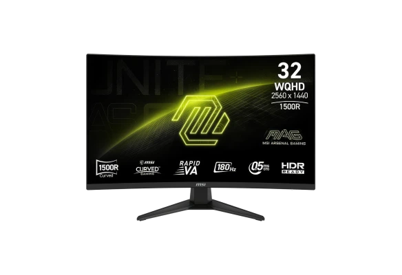 MSI MAG 321CQFDE E18 VA - 32" WQHD Monitor mit 80 cm Bilddiagonale, 2560 x 1440 Pixel, 16:9 Widescreen, AI Vision