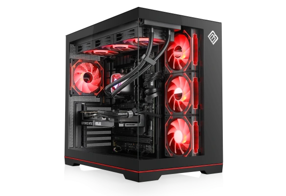 BoostBoxx 1235 mit Ryzen 7 9850X3D & RTX 5080 &ndash; 4K Gaming-PC mit 32 GB DDR5 im eleganten Vitrum Advanced Geh&auml;use.