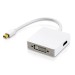 3in1 MiniDisplayPort auf MiniDisplayPort/HDMI/DVI Adapter