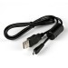 USB 2.0 Kabel 0,8 m, Ultra Mini Stecker USB A Stecker, schwarz