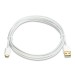microUSB auf USB 2.0 Kabel, 1,0 m, weiß