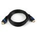HDMI 2.0 Kabel, 0,5 m, schwarz/blau