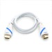 HDMI 2.0 Kabel, 1,5 m, weiß/blau