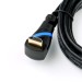 HDMI 2.0 Kabel, gewinkelt, 5 m, schwarz/blau