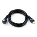HDMI 2.0 Kabel, gewinkelt, 5 m, schwarz/blau