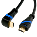 HDMI 2.0 Kabel, gewinkelt, 10 m, schwarz/blau