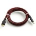USB 3.1 Gen2 C Male, 1,0 m, schwarz/rot