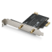 WLAN PCIe Karte 1200 MBit/s (600 MBit/s @ 2,4 GHz), Bluetooth 5.2 - CSL PAX-1800